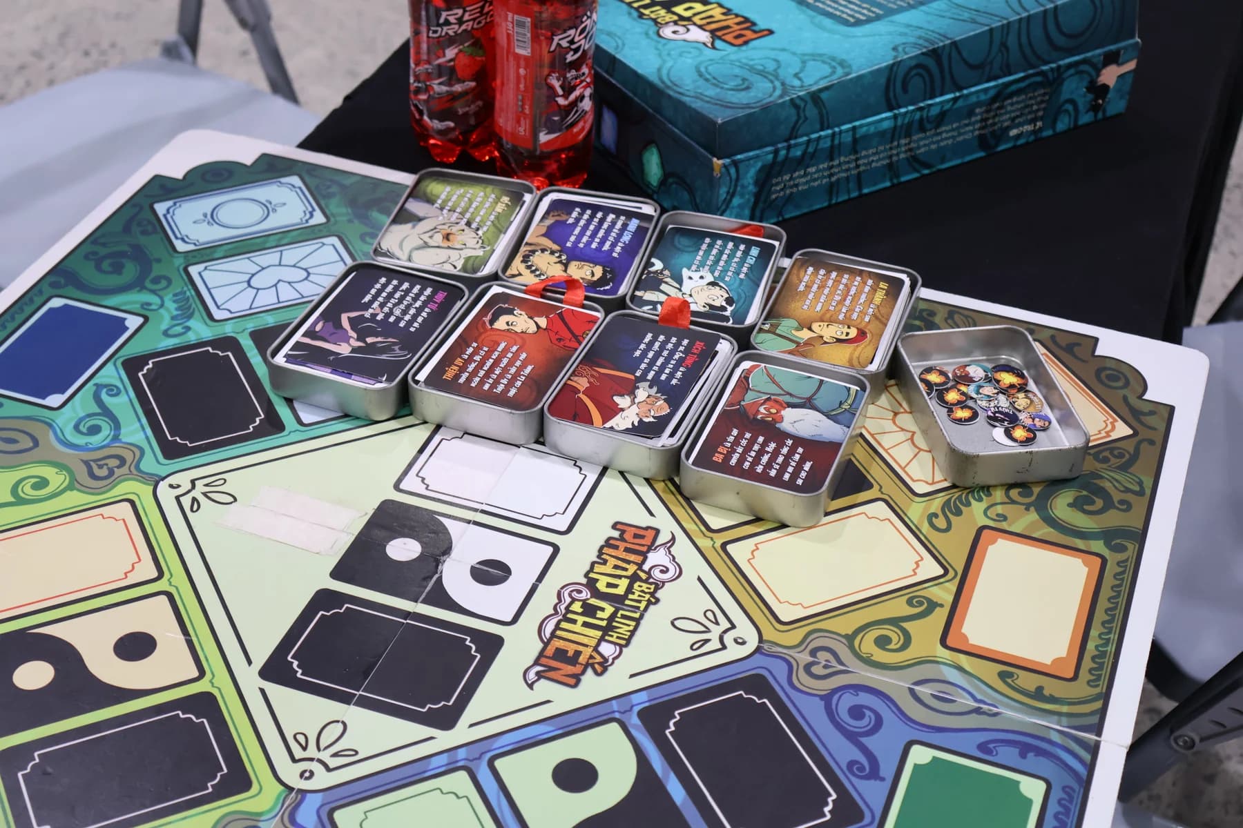 Road to Essen prototype cards and components