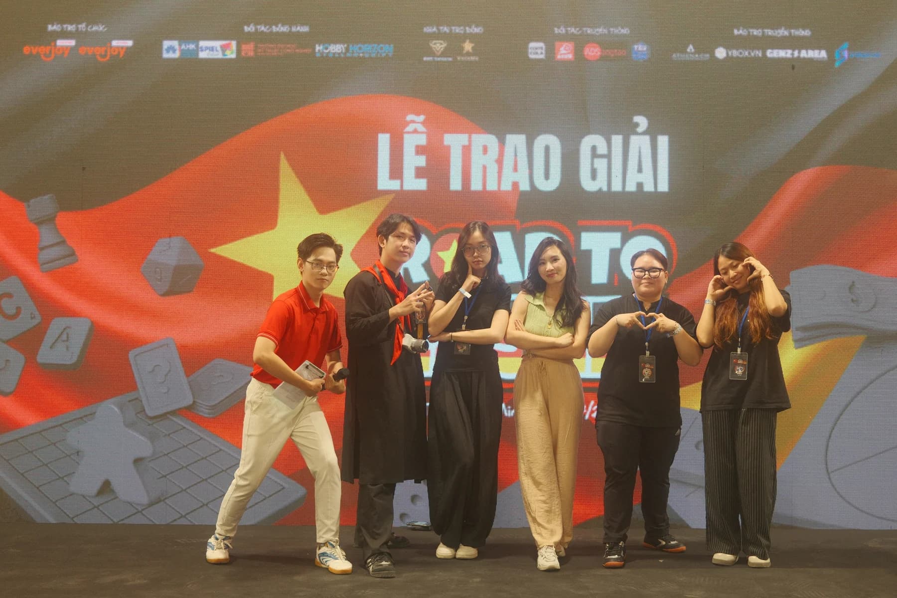 Road to Essen group award stage moment